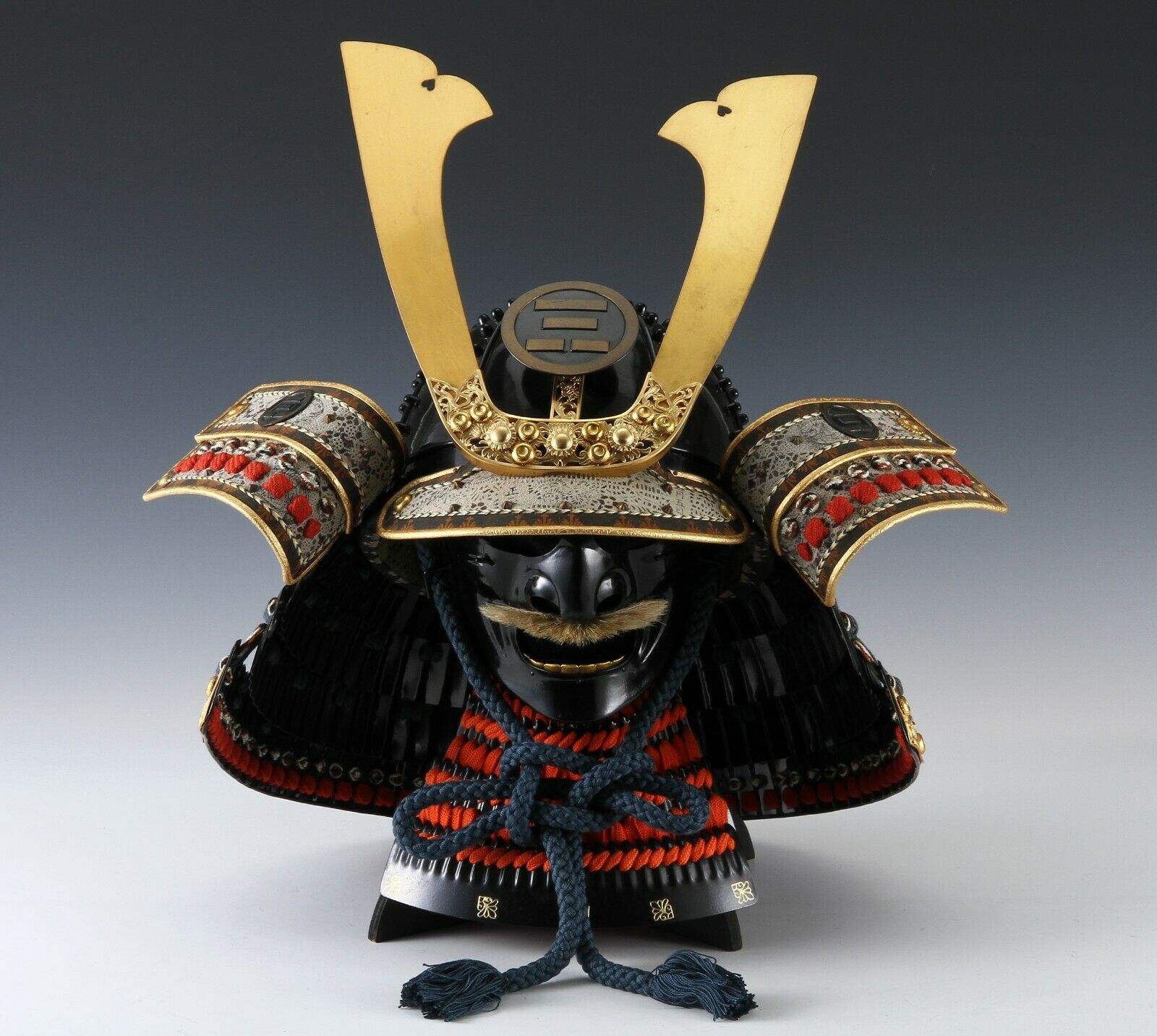Maschera Samurai Mezza Faccia Oni Mempo Armatura Sangue giapponese -   Italia
